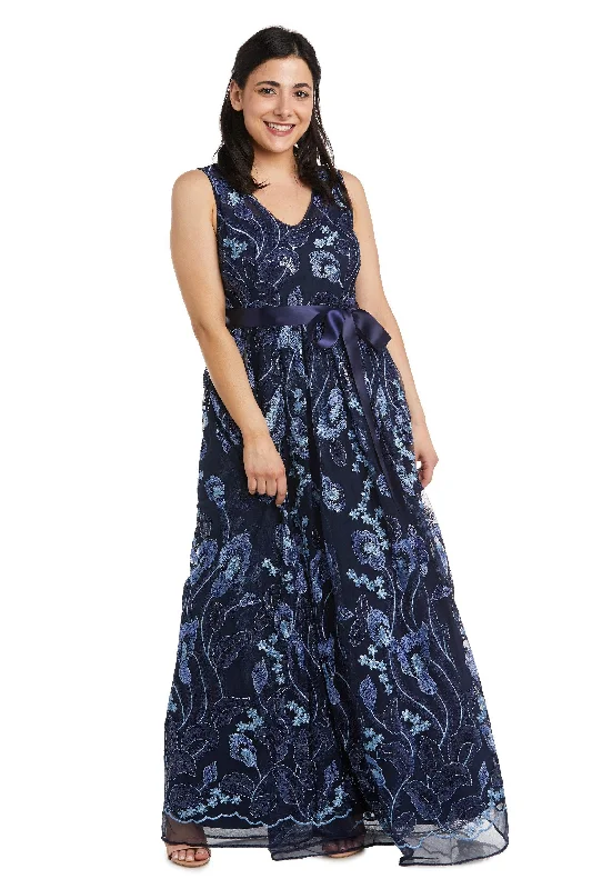 Hot Picks R&M Richards 3724P Long Sleeveless Petite Maxi Dress Sale