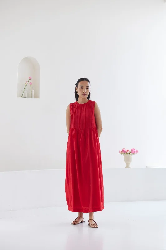 Comfortable Casual Women's Clothing Eternal Ties Red Dress