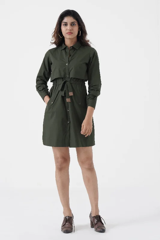 Wardrobe Upgrade Hotshot - Jacket Dress - Green