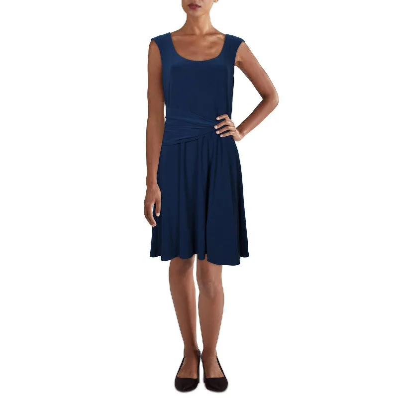Graceful Fashion Lauren Ralph Lauren Womens Plus Wrap Summer Midi Dress