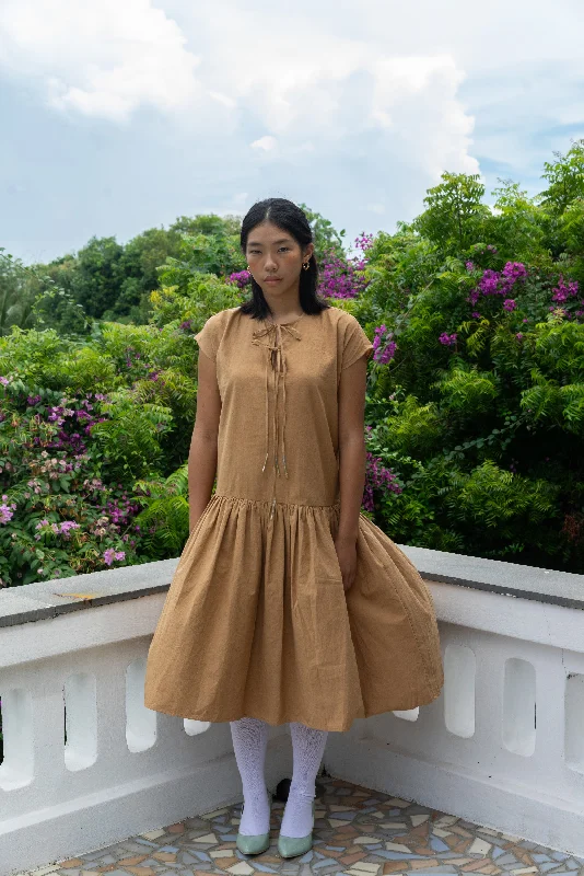 Feminine Flow Salted Caramel Dress