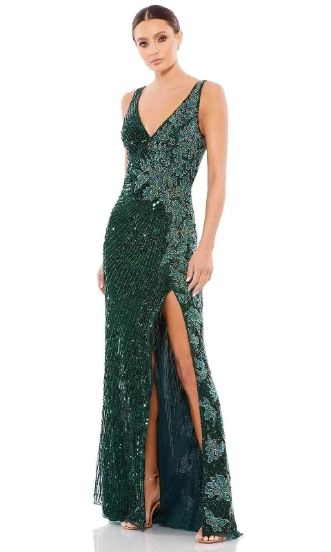 Forward Trendsetter Mac Duggal 5473 - Beaded Evening Gown with Slit