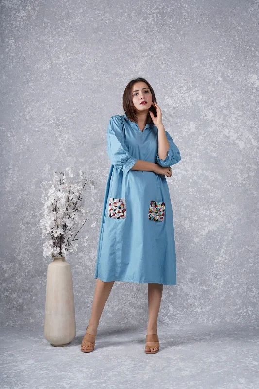 Discounts On Casual Weekend Styles Blue Dress