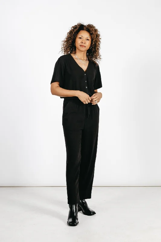 Elegant Simplicity Wardrobe Thea Jumpsuit / Black