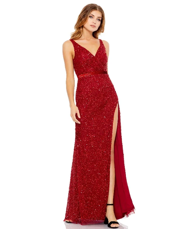 Women's Online Clothing Boutique Mac Duggal 9110 Prom Long Sleeveless Formal Dress