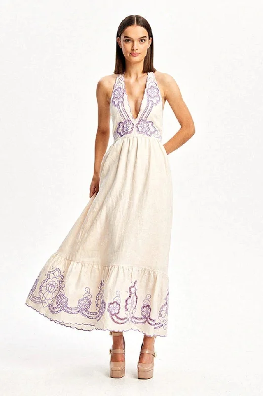 Flash Sale Clothing ALICE McCALL Womens Capri Dreams Midi Dress Creme Fraich