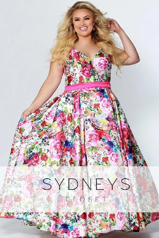 Season Transition Versatile Wear Clearance Sydneys Closet Long Floral Prom Dress