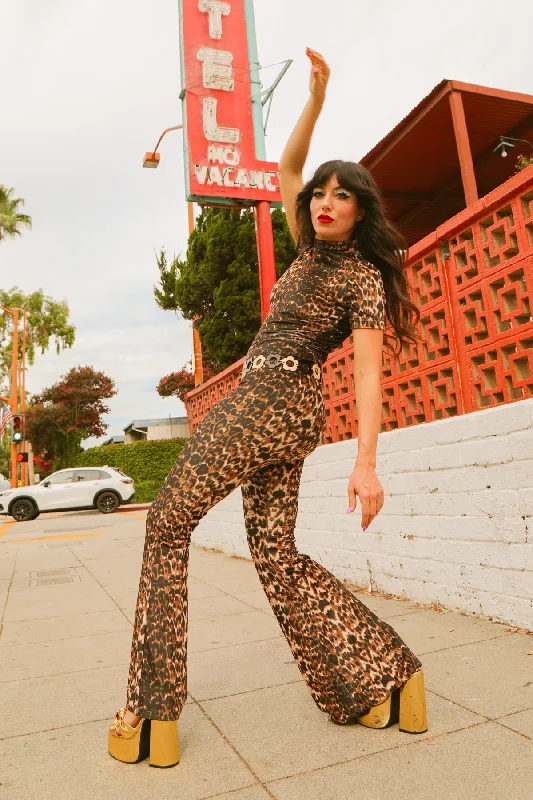 Trendy Pulse Jagger Jumpsuit in Leopard