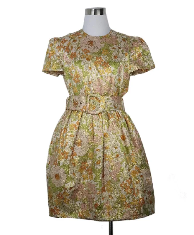 Flash Sales This Week Zimmerman Yellow & Green Floral Print Dress sz 4