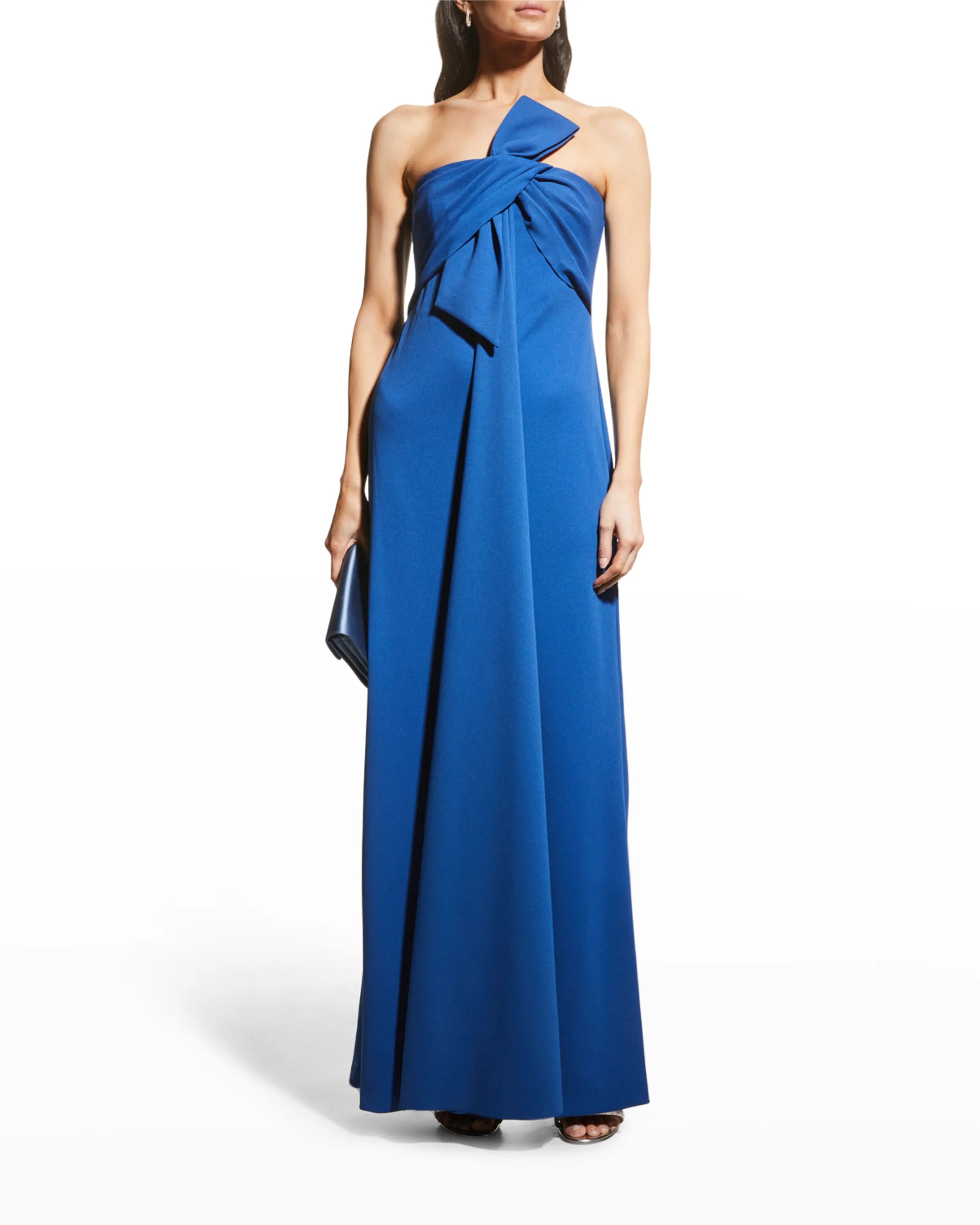 Women's Fashion Hotspots Sassy Strapless Gown - Cobalt