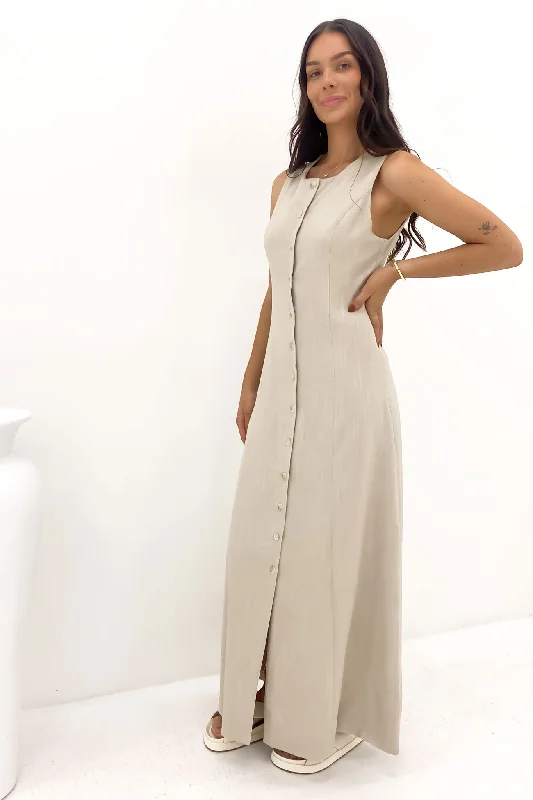 Fashionista Favorites Laurel Maxi Dress Oatmeal