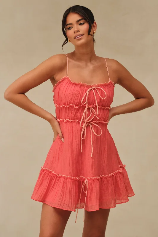 Attire Sale Delphine Mini Dress Red