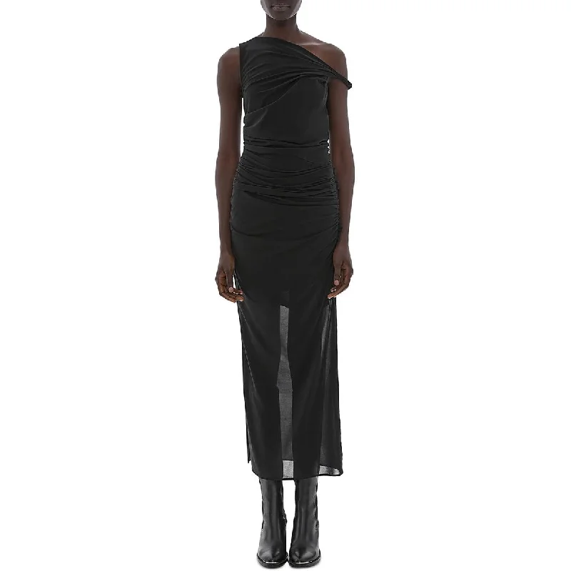 Casual Fashion Helmut Lang Womens Ruched Twist Midi Dress