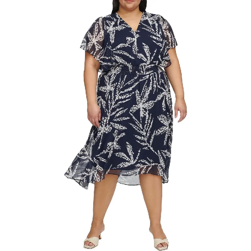 Everyday Women’s Fashion Trends DKNY Womens Plus  Midi Dress