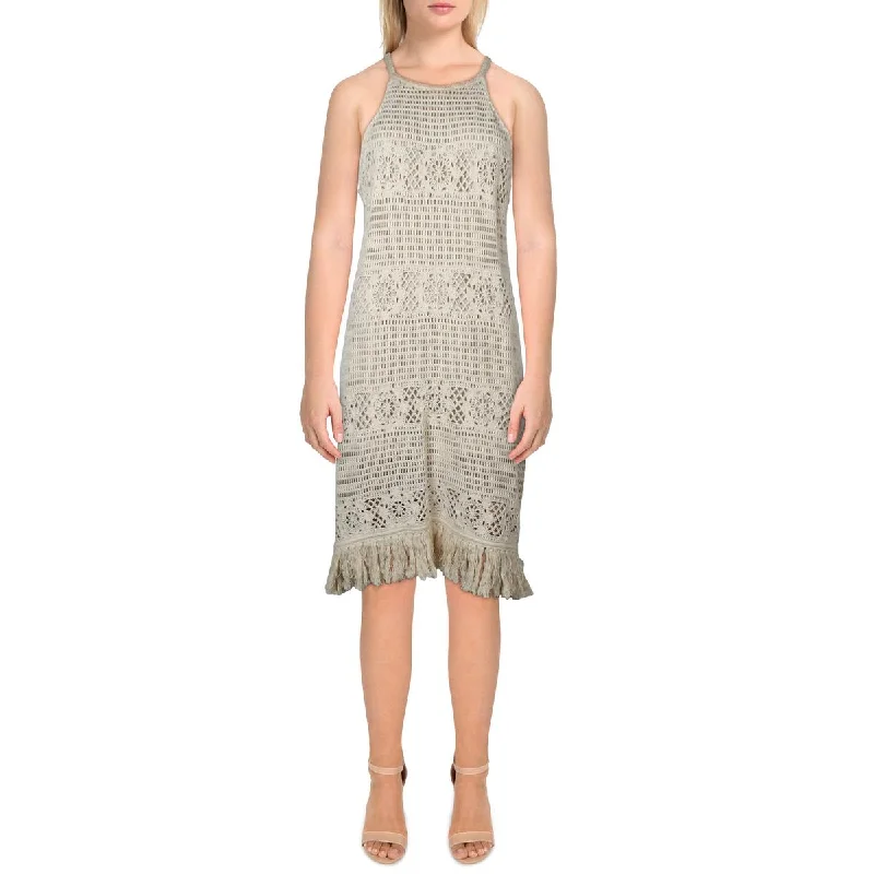 Business Casual Outfits Lucy Paris Womens Stevie Open Stitch Midi Midi Dress