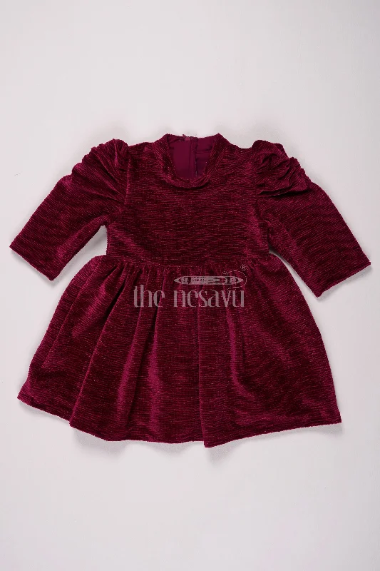 Online Clothing Stores Maroon Glaze Organza Baby Fancy Frock with 3/4 Sleeves and Pleated Skirt for Girls Casual and Festive Wear Online Clothing Stores Maroon Glaze Organza Baby Fancy Frock with 3/4 Sleeves and Pleated Skirt for Girls Casual and Festive Wear