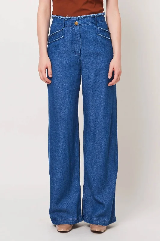 Women's Clothing Lynn Pant In Washed Indigo