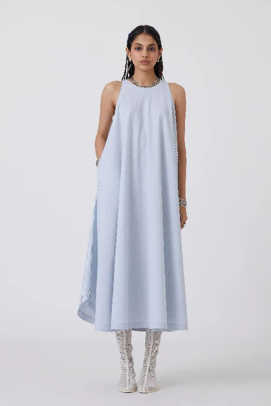 Women's Clothes For The Office Audric Blue Stripe - Dress