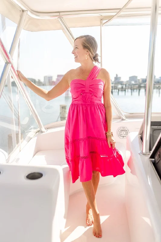 Seasonal Trends Southern Frock Elle Midi Dress - Pink