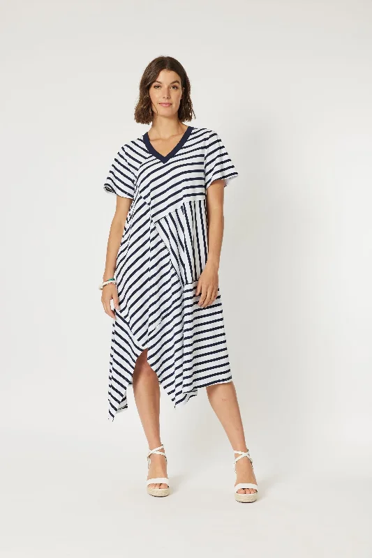 Elegant Clothing Clarity - 45776 Vice Versa Spliced Dress