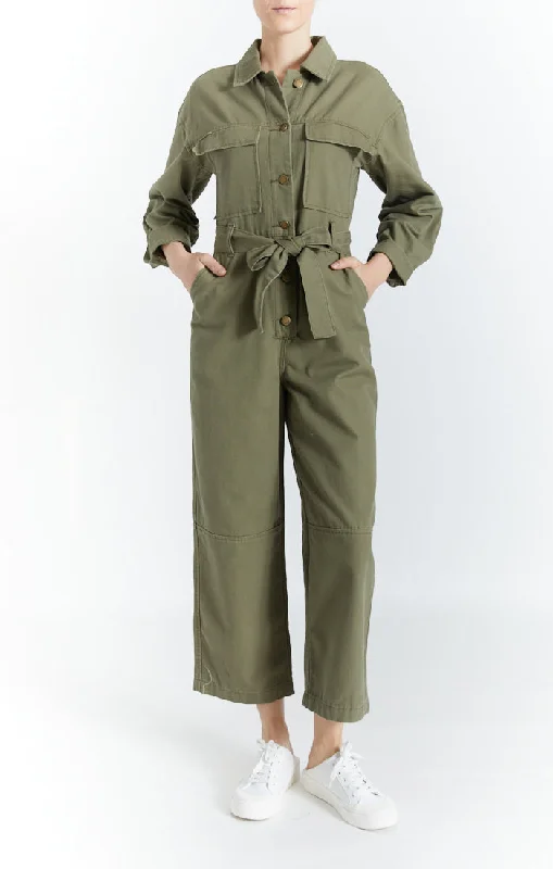 Additional Time-Limited Offers Twill Vintage Jumpsuit