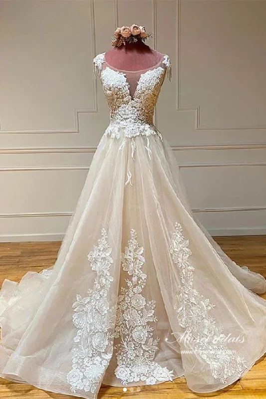 Women’s Clothes for All-Day Comfort and Style Roycebridal Gorgeous Tulle A-line Scoop Sleeveless Lace Appliques Wedding Dresses, MW940 Women’s Clothes for All-Day Comfort and Style Roycebridal Gorgeous Tulle A-line Scoop Sleeveless Lace Appliques Wedding Dresses, MW940
