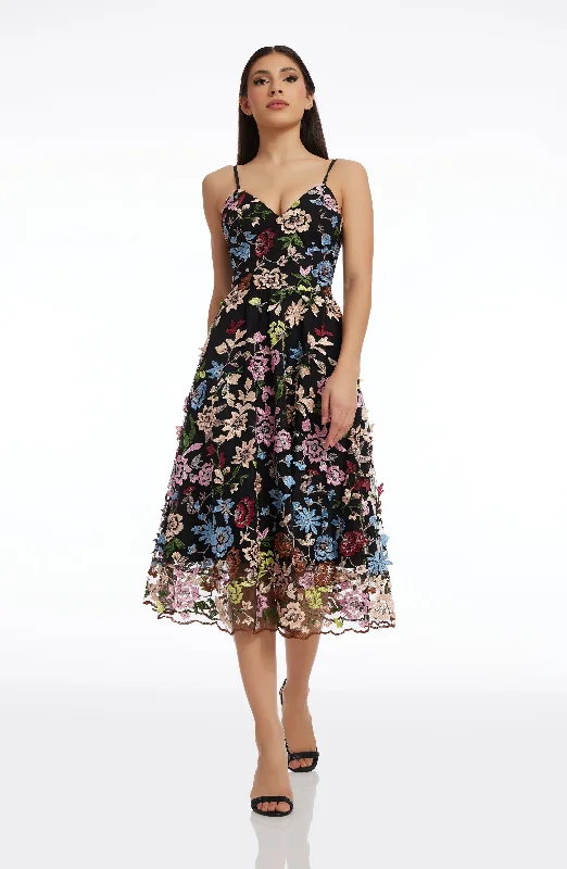 Women’s High Street Fashion Maren Carnation Floral Dress