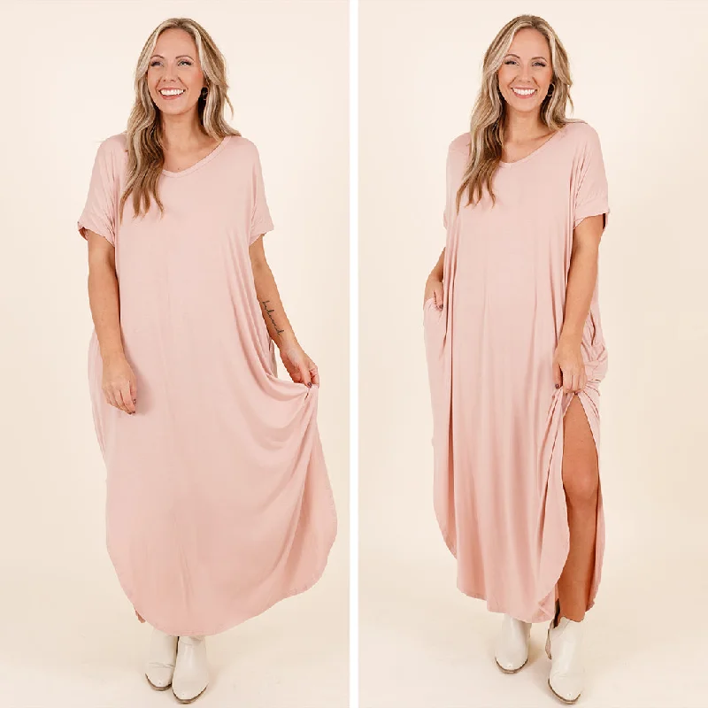 Exclusive Sale Enchanting Memory Maxi Dress, Dusty Rose