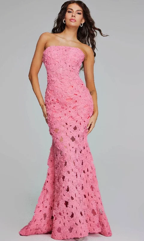 Fashion For Every Occasion Jovani 40744 - Strapless Lace Evening Gown