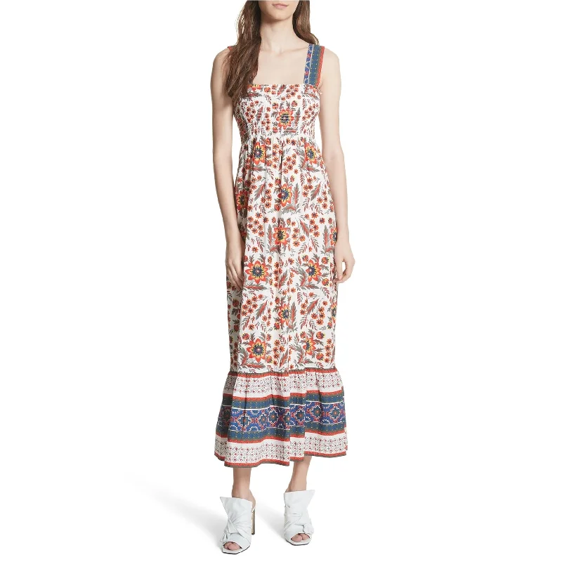 Women Fashion Joie Womens Smocked Sundress Maxi Dress, Multicoloured, Large