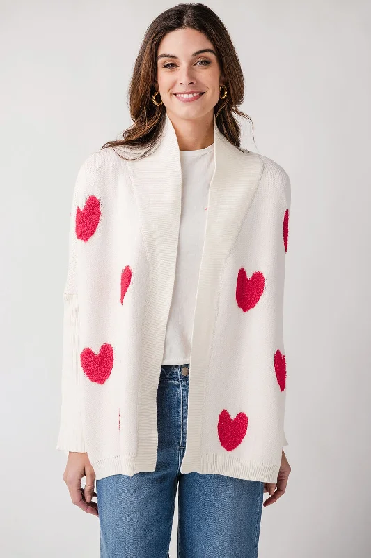 Chic Women’s Clothing for Work and Travel Wishlist Heart Swing Cardigan