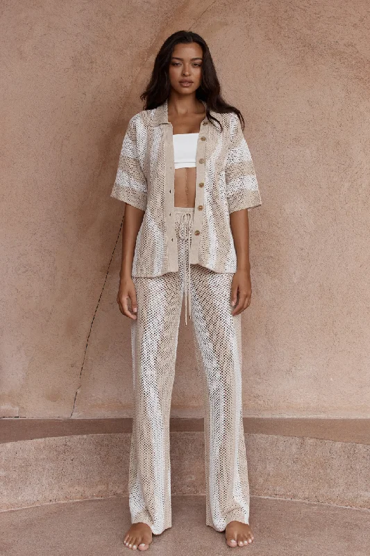 Early Bird Offer ZANZIBAR PANT - SAND/WHITE
