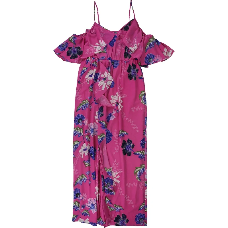 Outfits For Girls Rachel Roy Womens Ruffled Cold Shoulder Maxi Dress