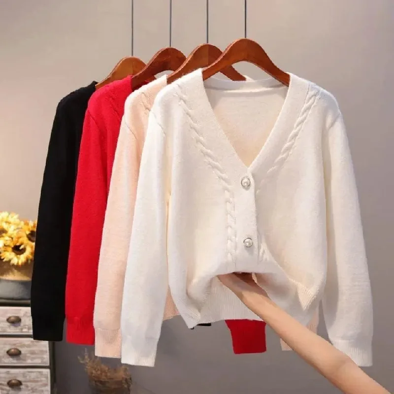 Discount Store V-Neck Women Cardigan Sweaters