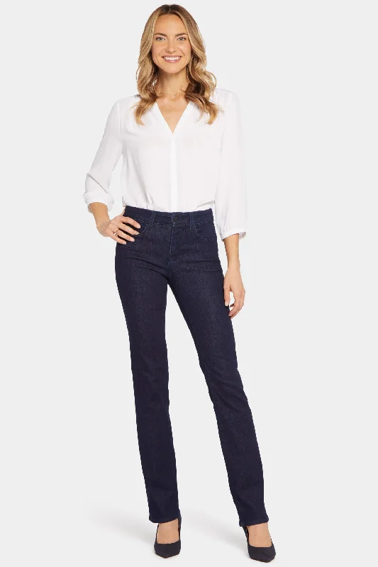 Trendy Boutique Online Marilyn Straight Jeans In Tall - Rinse