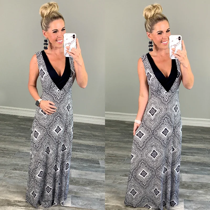 Cheap Women's Clothing Online Deepest V Maxi Dress