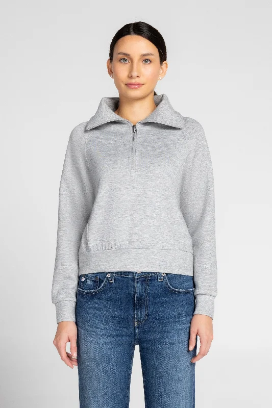 Casual Chic Clothing Kaia Funnel Neck Half Zip Sweatshirt