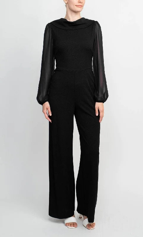 Women's Fashion Clothing Connected Apparel TJE48312M1 - Bell Sleeve Jumpsuit