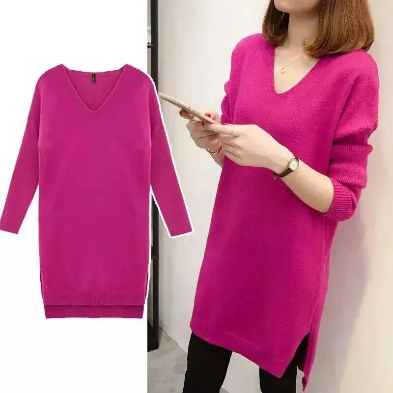 Sales For Clothes V-Neck Oversized Women Sweater