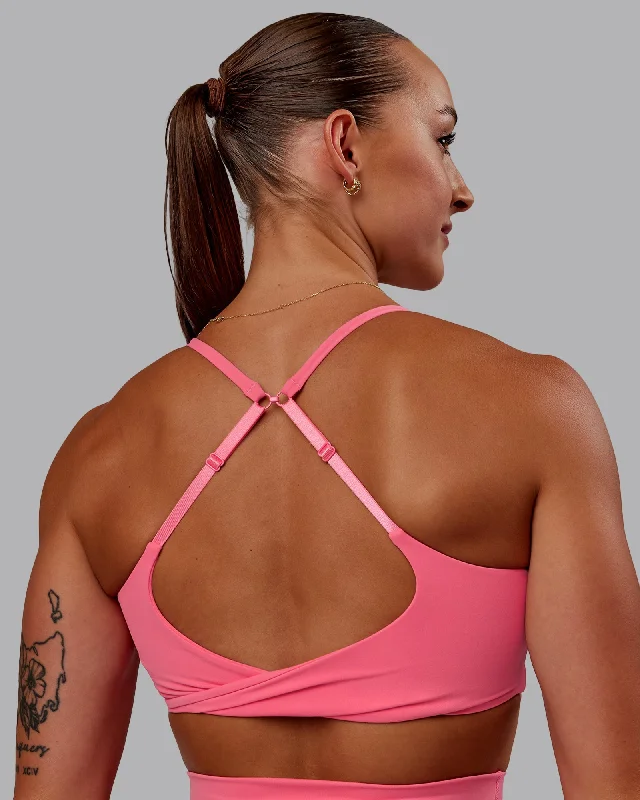 Latest Fashion Twist Sports Bra - Pink Lemonade