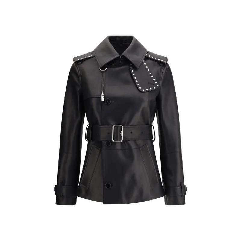 Premium Fashion Burberry Leather Women's Jacket