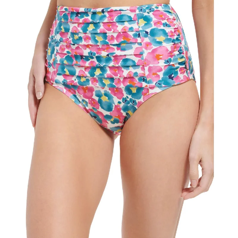 Evening Looks Womens High-Waist Floral Swim Bottom Separates