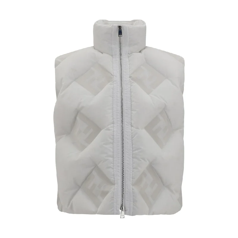 Casual Chic Fendi Logo's Down Women's Vest