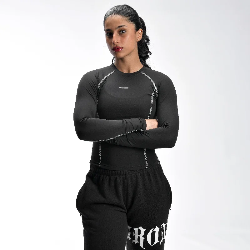 Dive Into Trendy Women's Fashion Striker Compression Long sleeve