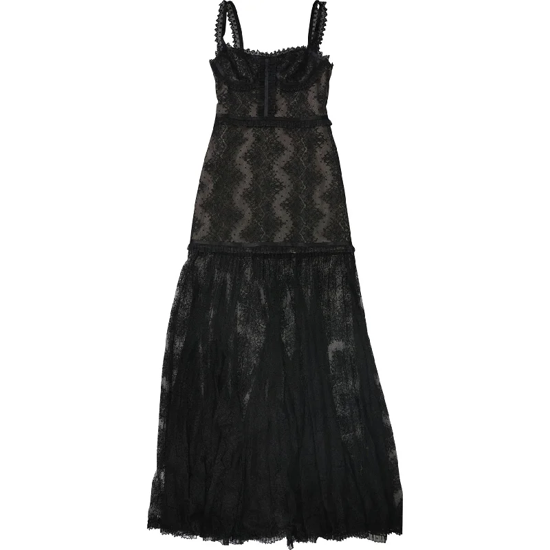 Women's Online Boutique Alexis Womens Kieran Maxi Dress, Black, Large