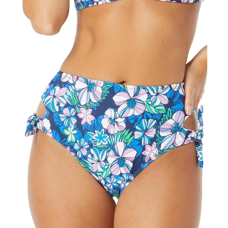 Flash Sales Womens Floral Side-Tie Swim Bottom Separates