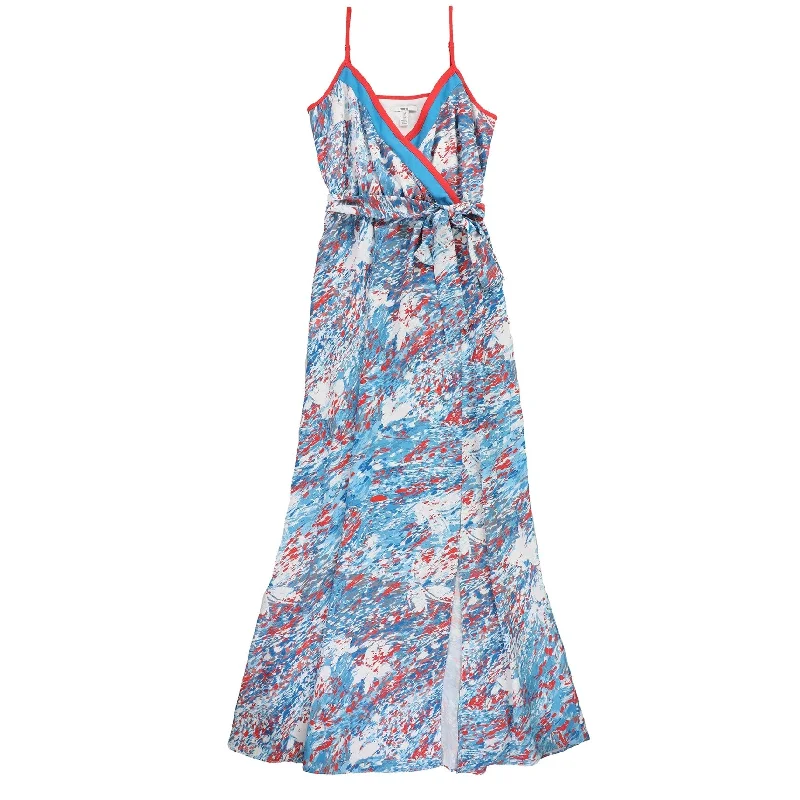 Women Wear Boutique Bar Iii Womens Printed A-Line Maxi Dress
