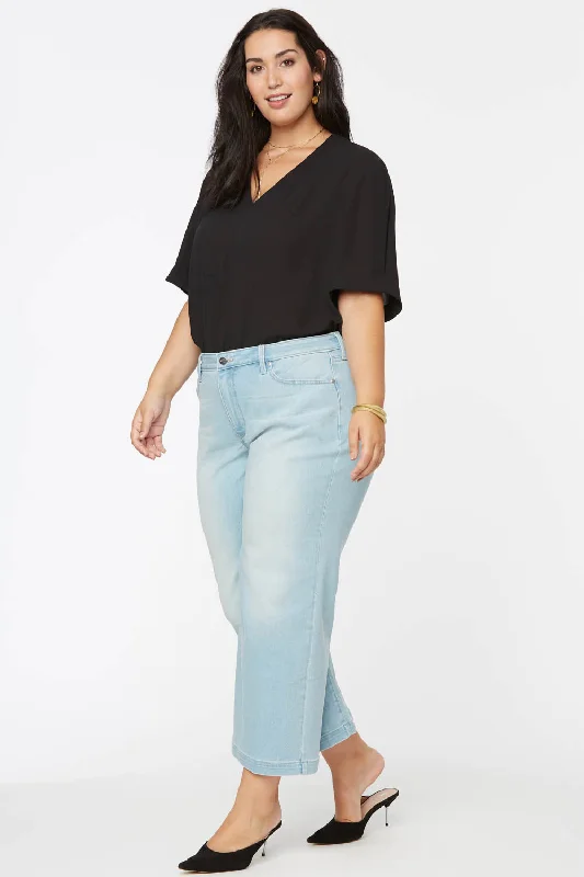 Clothes For Woman Teresa Wide Leg Ankle Jeans in Plus Size - Naomi