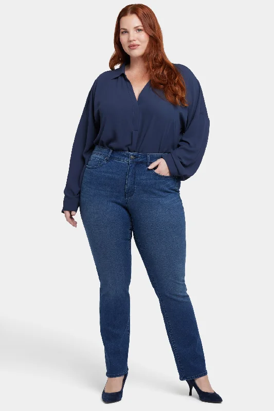 Casual Chic Clothing Marilyn Straight Jeans In Plus Size - Rendezvous