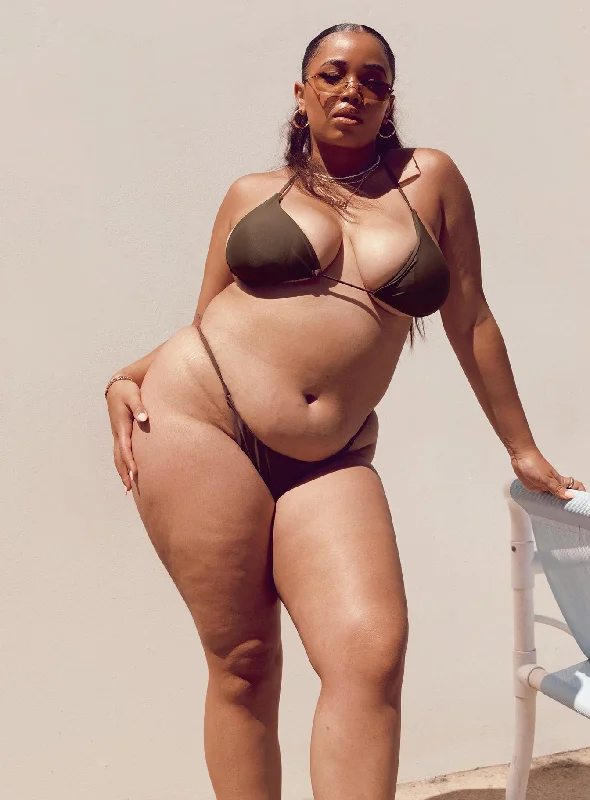 Current Trends Kaila Bikini Top Chocolate Curve